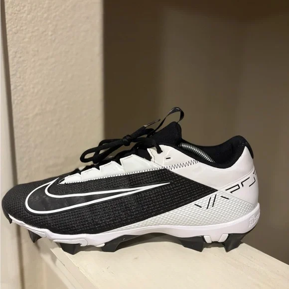 Nike Vapor Edge Shark 2 Men's Football Cleats DH5088-001 Black/White Size 13 - Picture 4 of 10